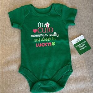 Green newborn Baby Bodysuit
